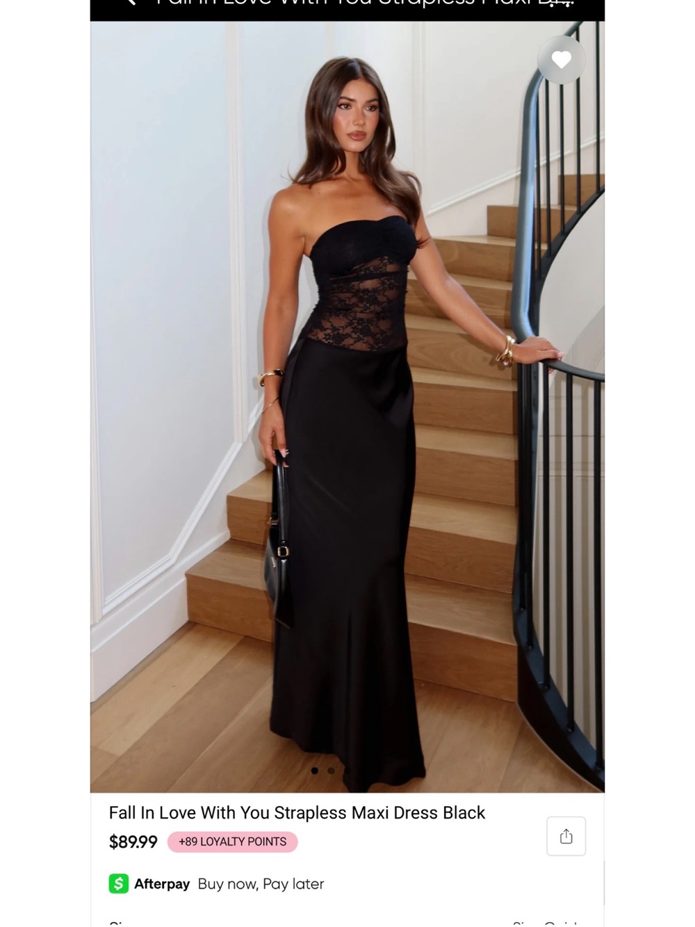 Whitefox Maxi Dress - Black